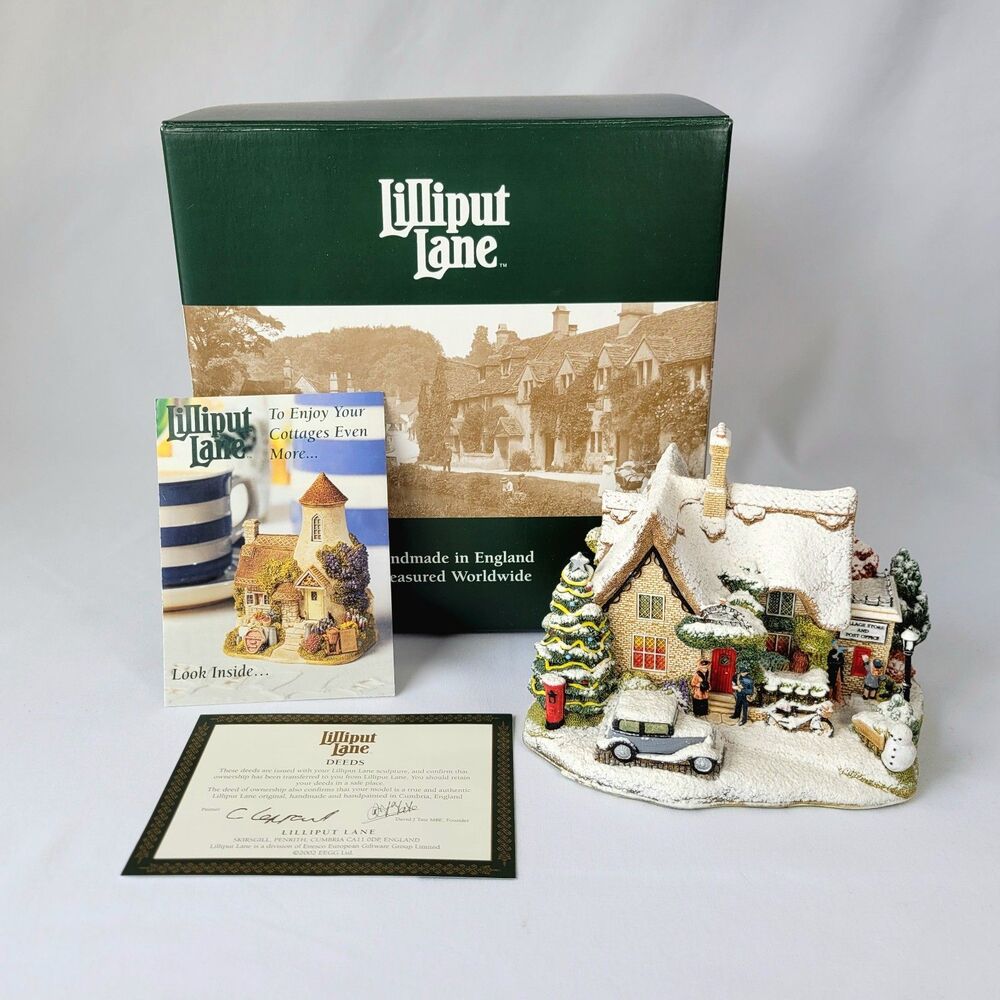 Lilliput Lane "Letter to Santa" L2589 - 2003 Christmas Cottage House Vintage